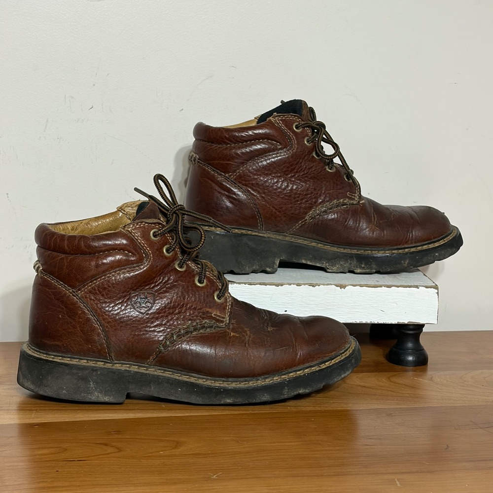 Ariat Canyon Women Brown Leather Lace Up Ankle Work Hiking Boots 8.5 M 34601
